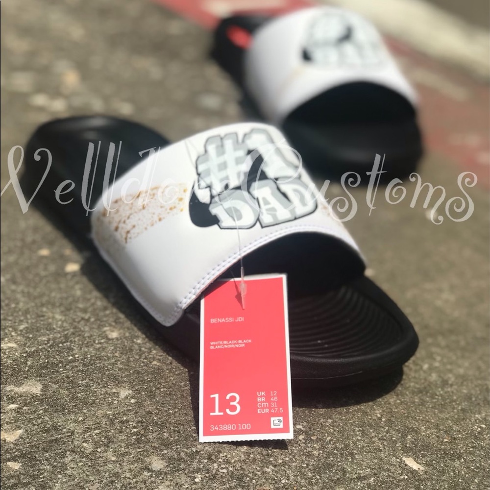 Custom Father’s Day comfort slides